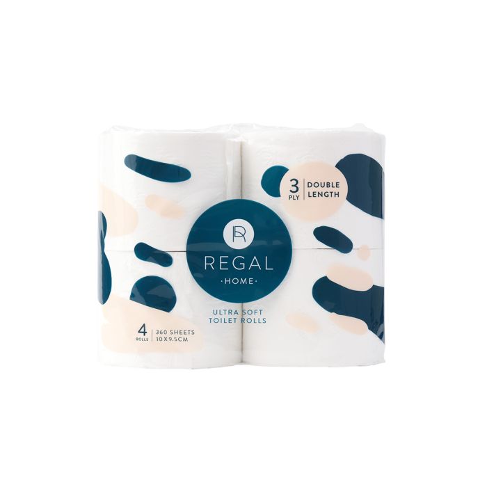 Regal 3-Ply Toilet Rolls 300Sheets x 48